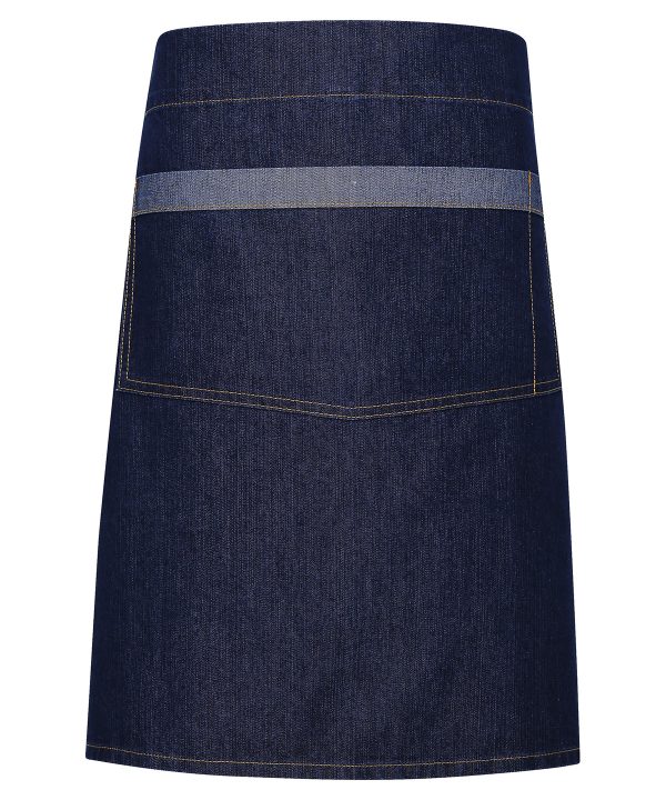 Premier Domain Contrast Denim Waist Apron - Image 2