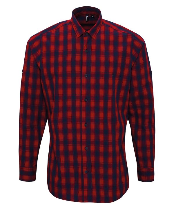 Premier Mulligan Check Cotton Long Sleeve Shirt - Image 2