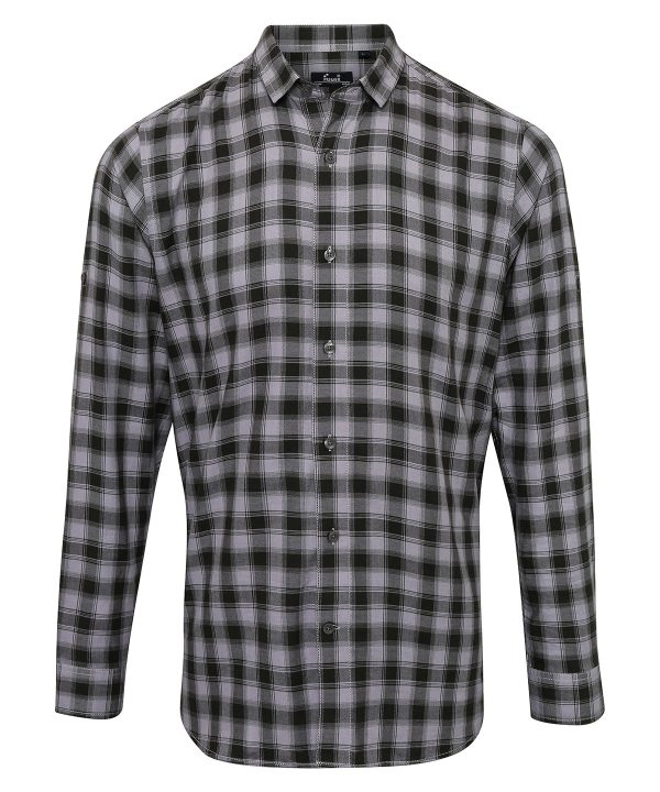 Premier Mulligan Check Cotton Long Sleeve Shirt - Image 3