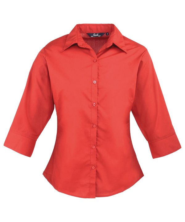 Premier Women`s Ó Sleeve Poplin Blouse - Image 4