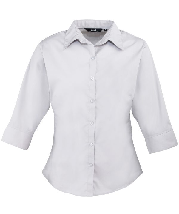 Premier Women`s Ó Sleeve Poplin Blouse - Image 5