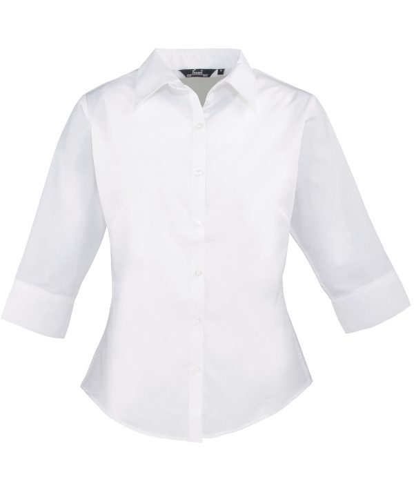 Premier Women`s Ó Sleeve Poplin Blouse - Image 6