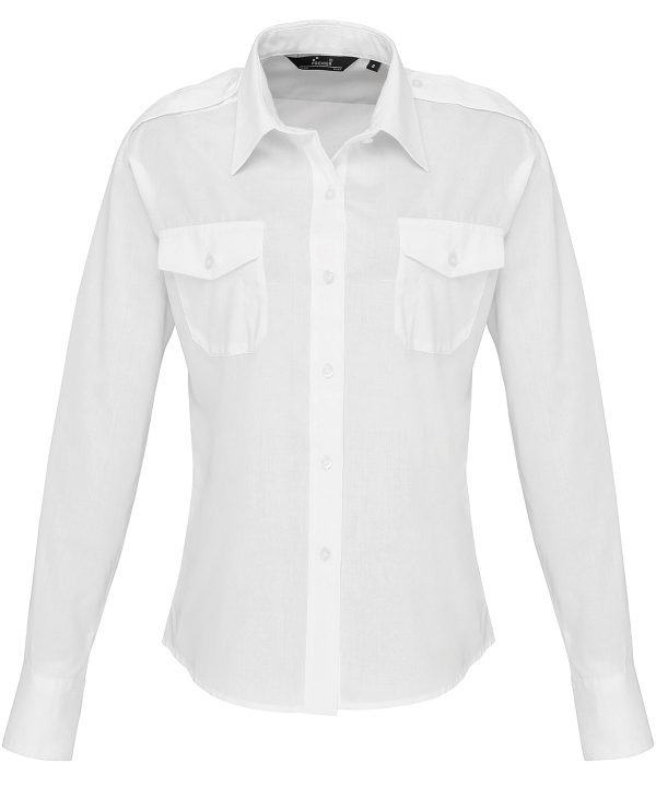 Premier Women`s Long Sleeve Pilot Shirt