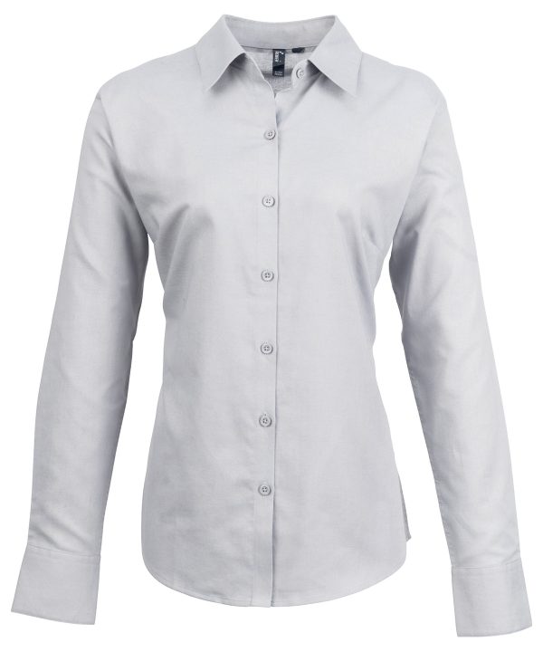 Premier Women`s Signature Oxford Long Sleeve Shirt - Image 3