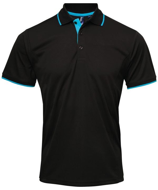 Premier Contrast Coolchecker Polo - Image 6