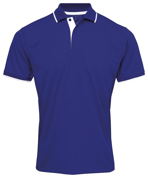 Premier Contrast Coolchecker Polo - Image 10