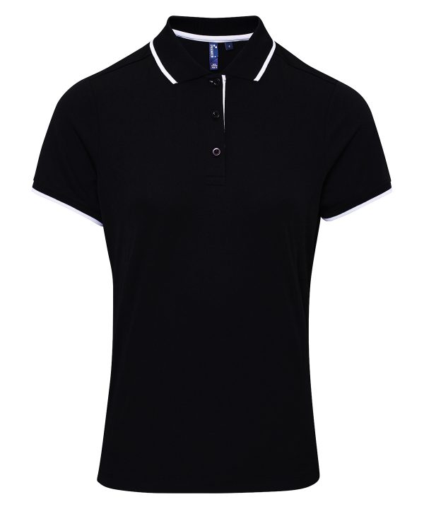 Premier Women`s Contrast Coolchecker Polo - Image 7