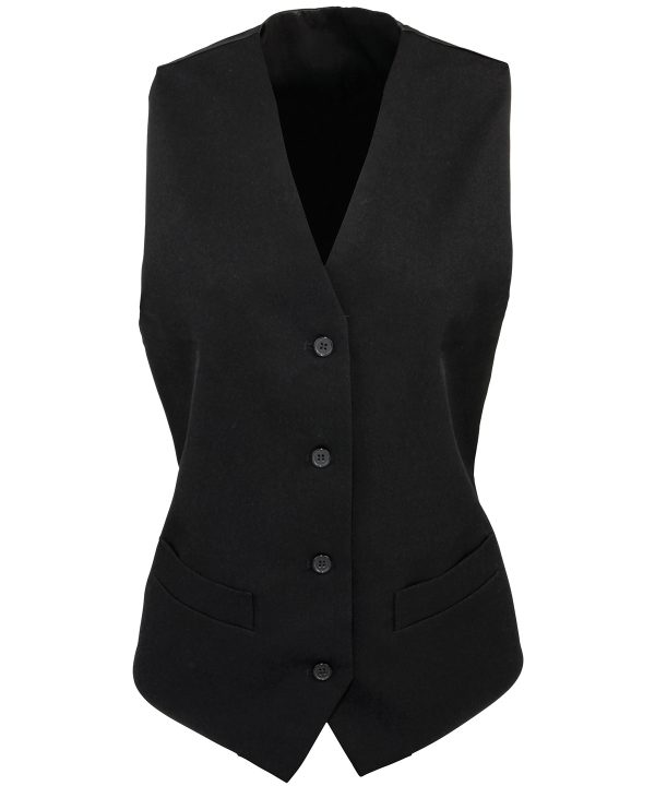 Premier Women`s Lined Polyester Waistcoat