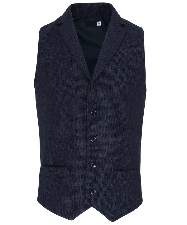 Premier Herringbone Waistcoat - Image 3