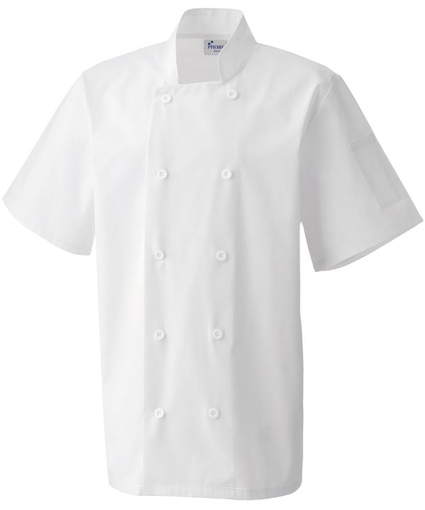 Premier Short Sleeve Chef`s Jacket - Image 3