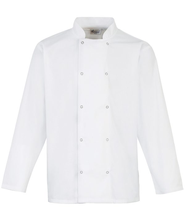 Premier Studded Front Long Sleeve Chef`s Jacket - Image 2