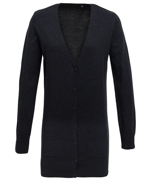 Premier Women`s Longline Knitted Cardigan - Image 2