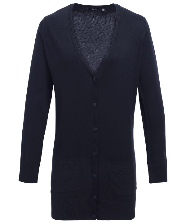 Premier Women`s Longline Knitted Cardigan - Image 3