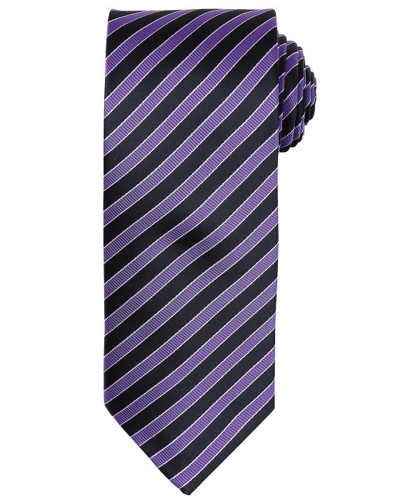 Premier Double Stripe Tie - Image 4