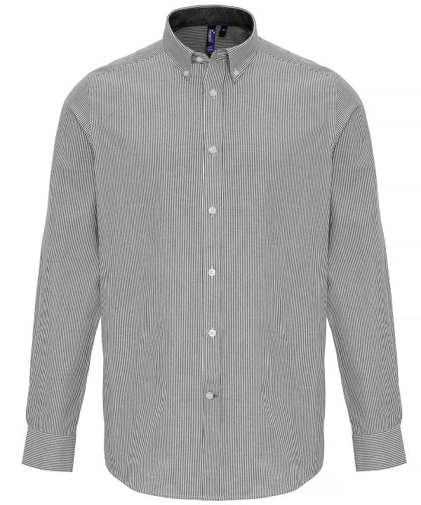 Premier Cotton-Rich Oxford Stripes Shirt - Image 2