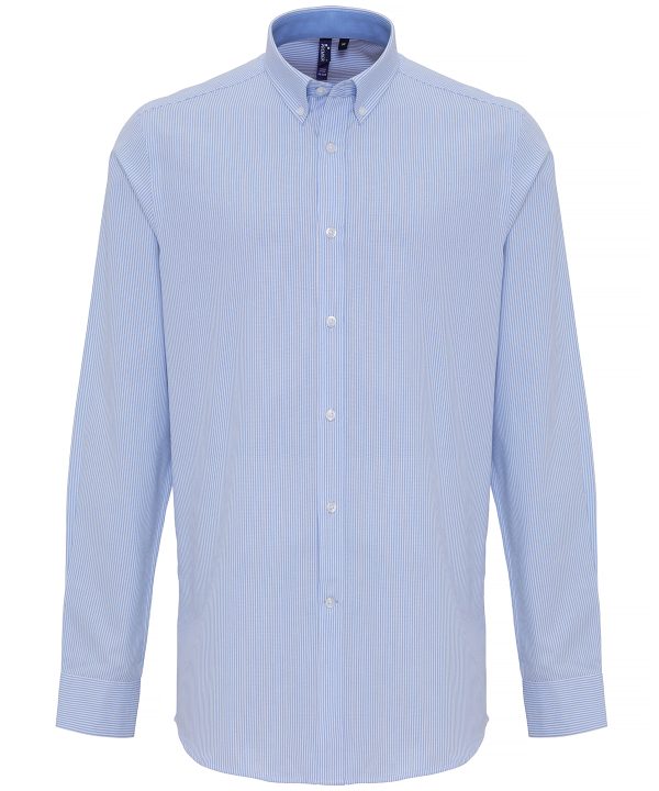 Premier Cotton-Rich Oxford Stripes Shirt - Image 3