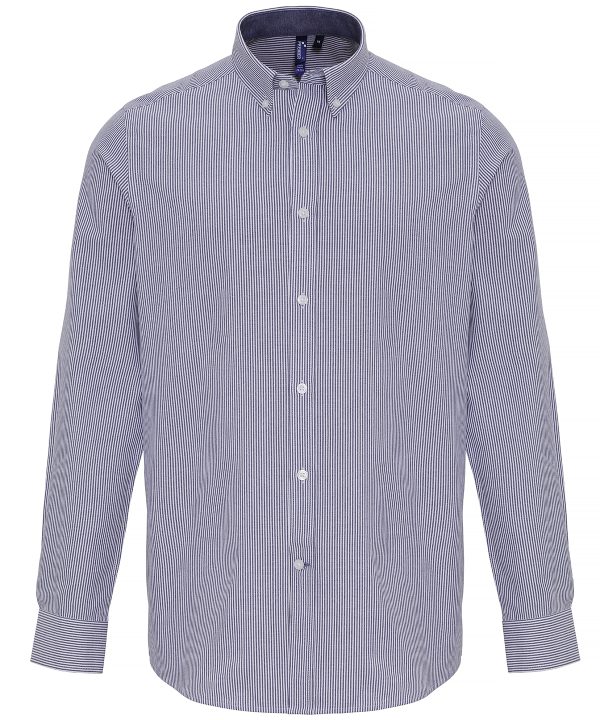 Premier Cotton-Rich Oxford Stripes Shirt - Image 4