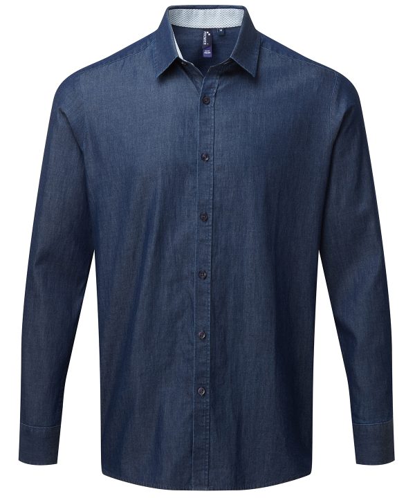 Premier Denim Pindot Long Sleeve Shirt - Image 2