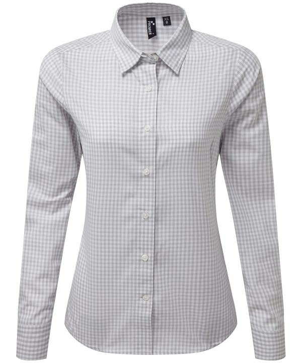 Premier Women`s Maxton Check Long Sleeve Shirt - Image 4