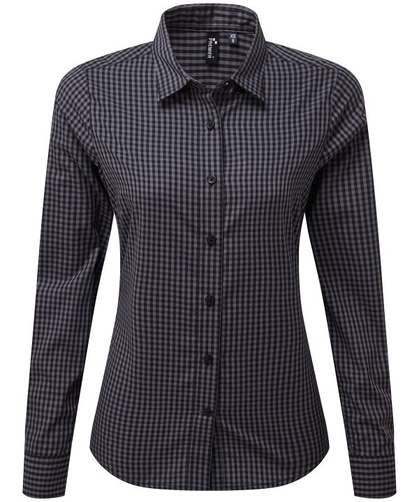 Premier Women`s Maxton Check Long Sleeve Shirt - Image 5