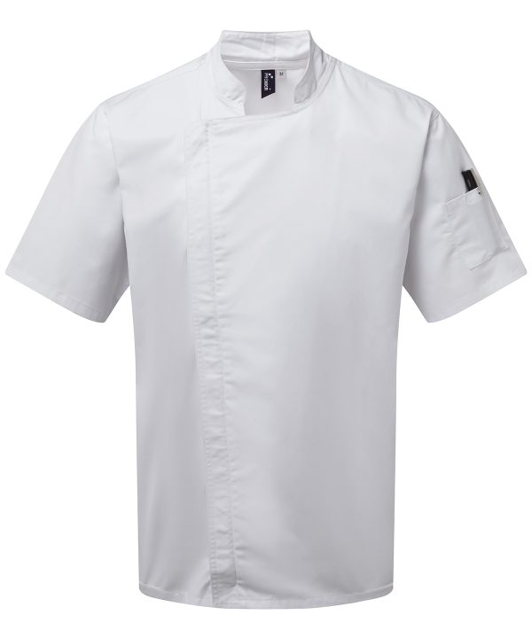 Premier Chef`s Zip-Close Short Sleeve Jacket - Image 3