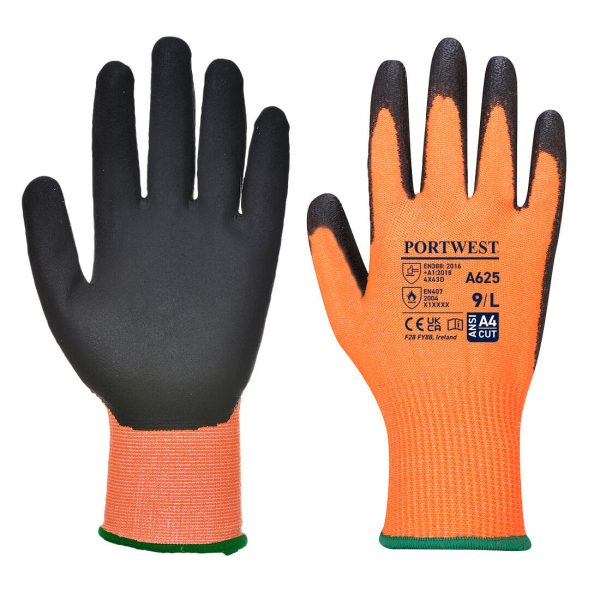 Portwest Cut D13 PU Viz-Tex Glove