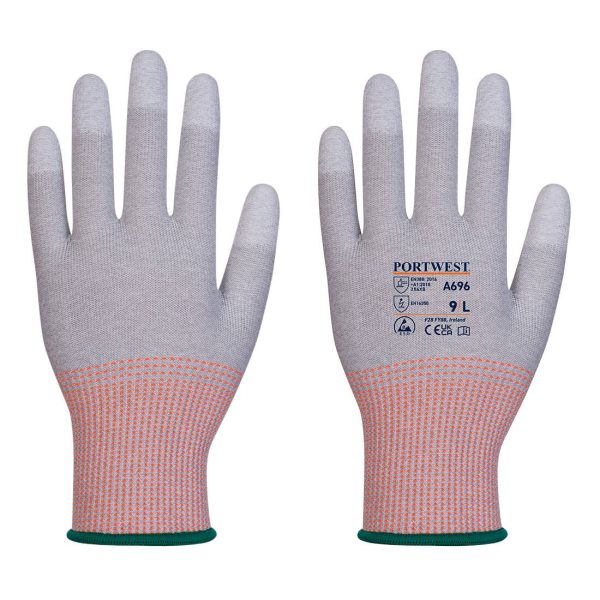 Portwest LR13 ESD PU Fingertip Cut Glove (Pk12)