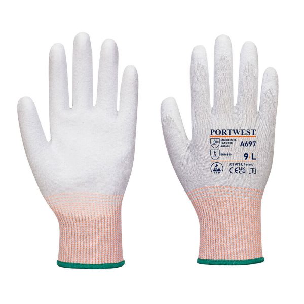 Portwest LR13 ESD PU Palm Glove (Pk12)