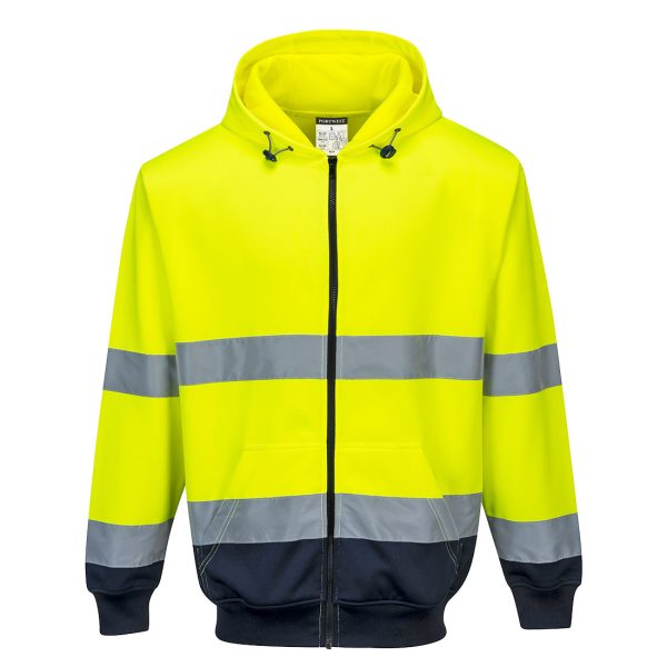 Portwest Hi-Vis Contrast Zipped Hoodie - Image 23