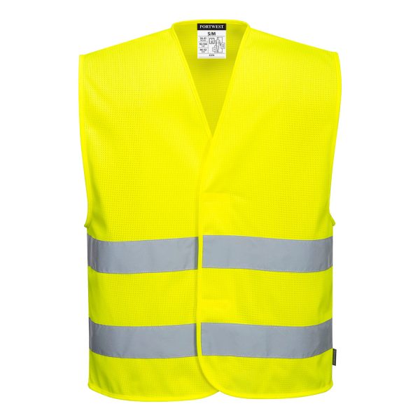 Portwest Hi-Vis Mesh Two Band Vest - Image 5