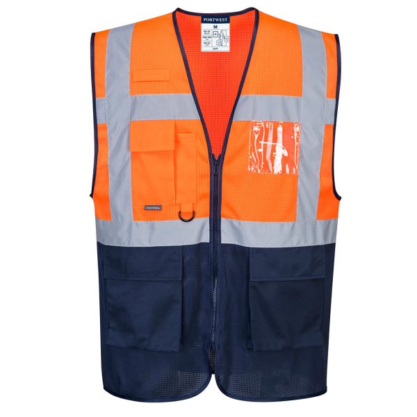 Portwest Hi-Vis Mesh Contrast Executive Vest