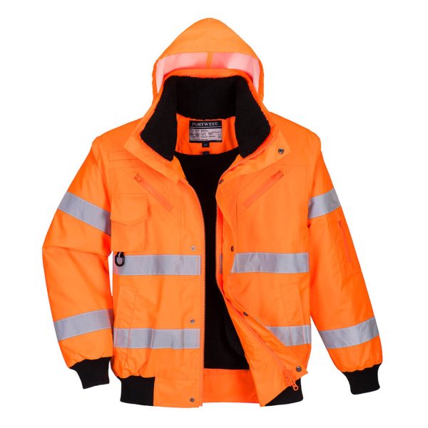 Portwest Hi-Vis 3-in-1 Bomber Jacket