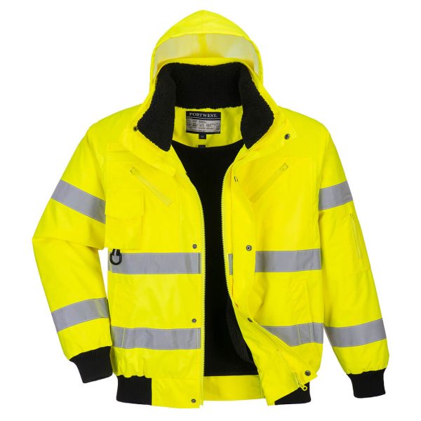 Portwest Hi-Vis 3-in-1 Bomber Jacket - Image 8