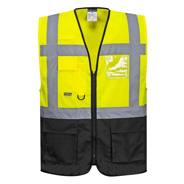 Portwest Warsaw Hi-Vis Contrast Executive Vest - Image 10