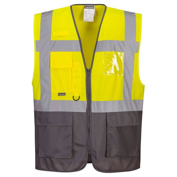 Portwest Warsaw Hi-Vis Contrast Executive Vest - Image 16