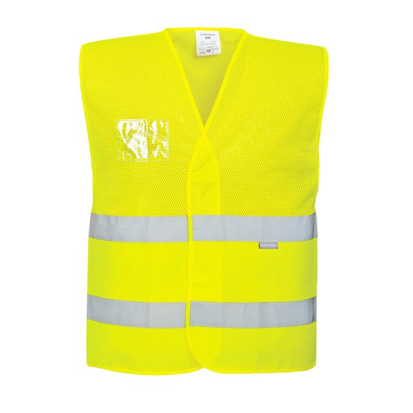 Portwest Hi-Vis Half Mesh Two Band Vest - Image 5