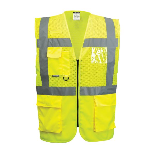 Portwest Madrid Hi-Vis Half Mesh Executive Vest - Image 7