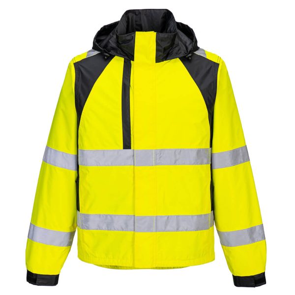 Portwest WX2 Eco Hi-Vis Rain Jacket - Image 7