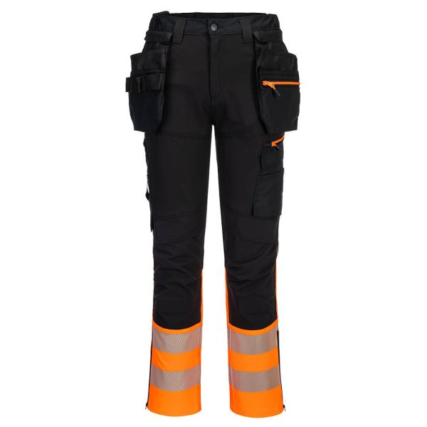 Portwest DX4 Hi-Vis Class 1 Detachable Holster Pocket Craft Trousers