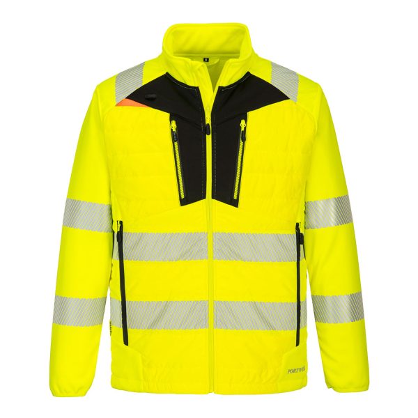 Portwest DX4 Hi-Vis Hybrid Baffle Jacket - Image 8