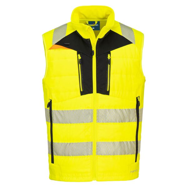 Portwest DX4 Hi-Vis Hybrid Baffle Bodywarmer - Image 8