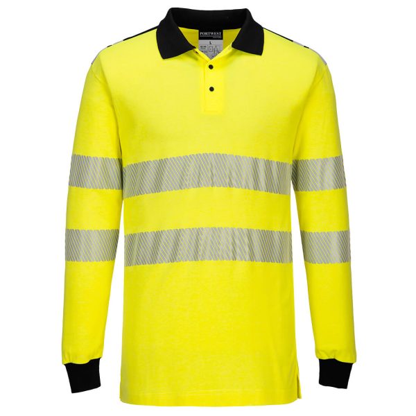 Portwest PW3 Flame Resistant Hi-Vis Polo Shirt