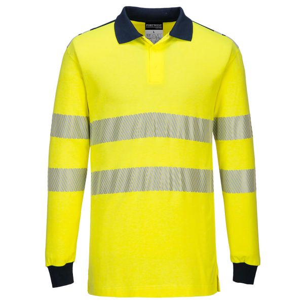 Portwest PW3 Flame Resistant Hi-Vis Polo Shirt - Image 7