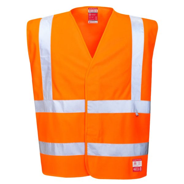 Portwest Hi-Vis Anti Static Vest - Flame Resistant