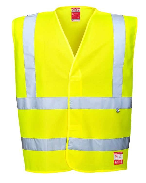 Portwest Hi-Vis Anti Static Vest - Flame Resistant - Image 4