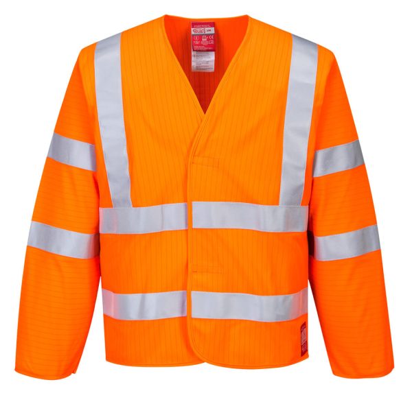 Portwest Hi-Vis Anti Static Jacket - Flame Resistant