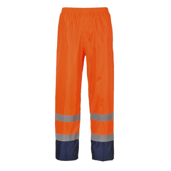 Portwest Hi-Vis Contrast Classic Rain Trousers