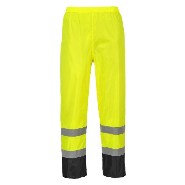 Portwest Hi-Vis Contrast Classic Rain Trousers - Image 7