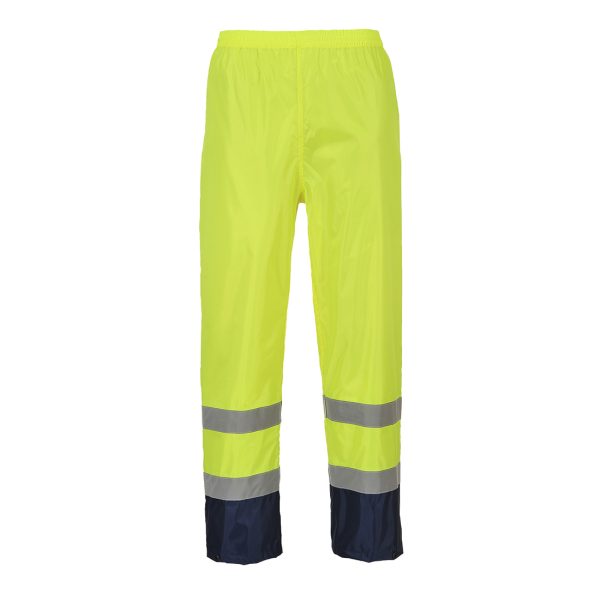 Portwest Hi-Vis Contrast Classic Rain Trousers - Image 16