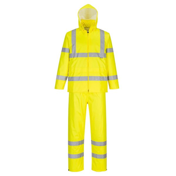 Portwest Hi-Vis Packaway Rain Suit - Image 8